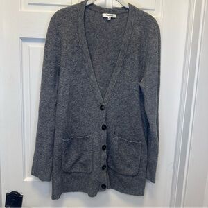 Madewell Charcoal Button-Up Cardigan‎